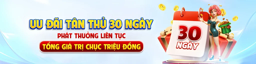 Vipwin12 ưu đãi liên tiếp 30 ngày tân thủ